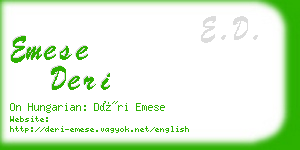 emese deri business card